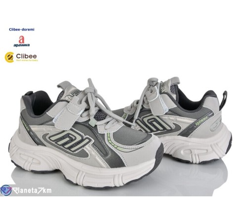 Дитячі кросівки на весну/осінь (6 пар р.32-37) сірий  "BELIES-D"