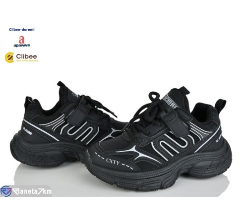 Дитячі кросівки на весну/осінь (6 пар р.32-37) чорний  "BELIES-D"