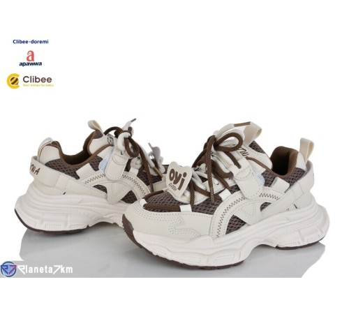 Дитячі кросівки на весну/осінь (6 пар р.32-37) коричневий  "BELIES-D"