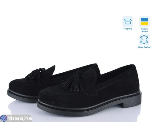 Туфлі жіночі на весну/осінь (6 пар р.37-40) чорний  "Linda"