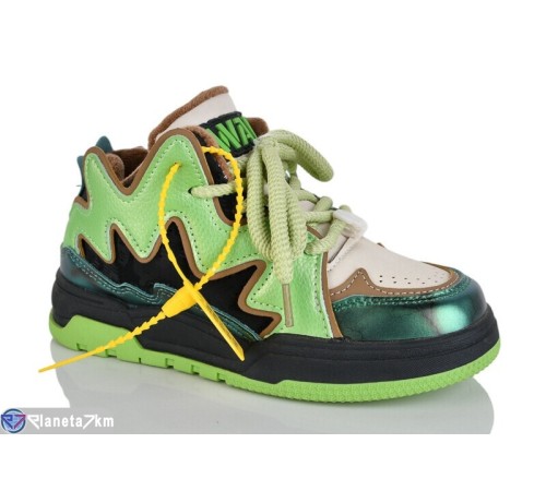 Черевики дитячі на весну/осінь (12 пар р.32-37) зелений  "HIGULA"