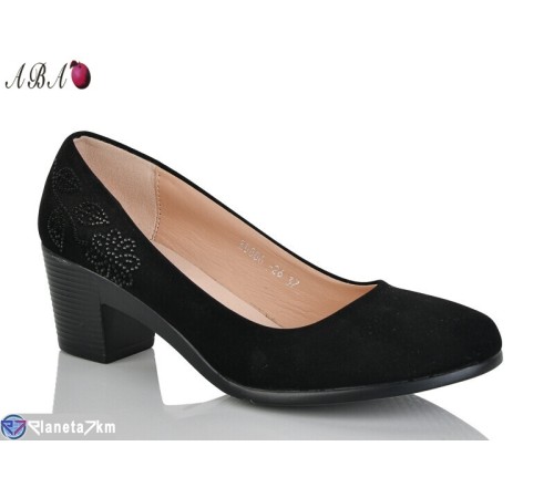 Туфлі жіночі на весну/осінь (6 пар р.37-42) чорний  "Aba"