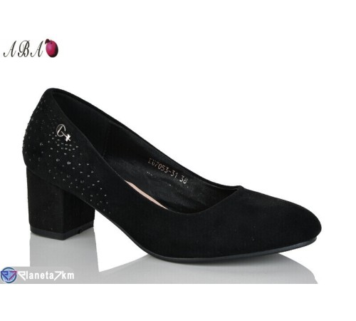 Туфлі жіночі на весну/осінь (6 пар р.36-41) чорний  "Aba"