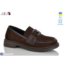 Туфлі жіночі на весну/осінь (6 пар р.36-41) коричневий  "Aba"