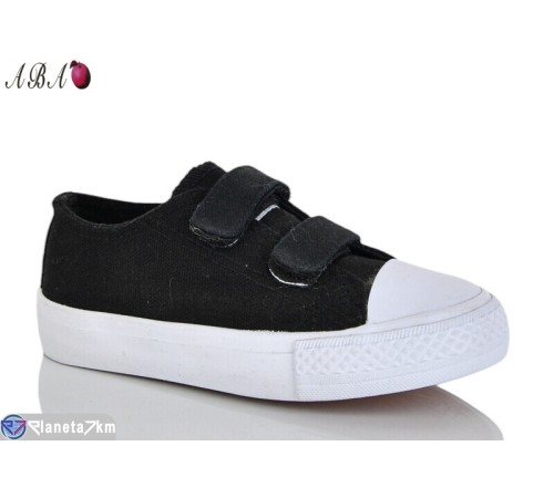 Дитячі кеди на весну/осінь (12 пар р.24-29) чорний  "Aba"