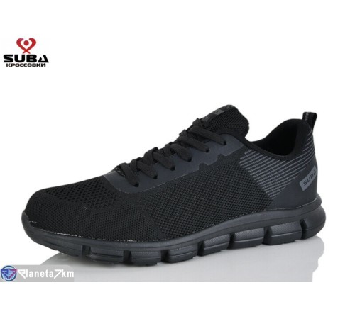 Кросівки чоловічі на весну/осінь (8 пар р.41-46) чорний  "SUBA"