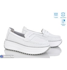 Мокасіни жіночі на літо (8 пар р.36-41) білий  "Janna"