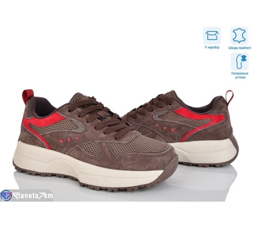 Кросівки жіночі на весну/осінь (8 пар р.36-41) коричневий  "Janna"