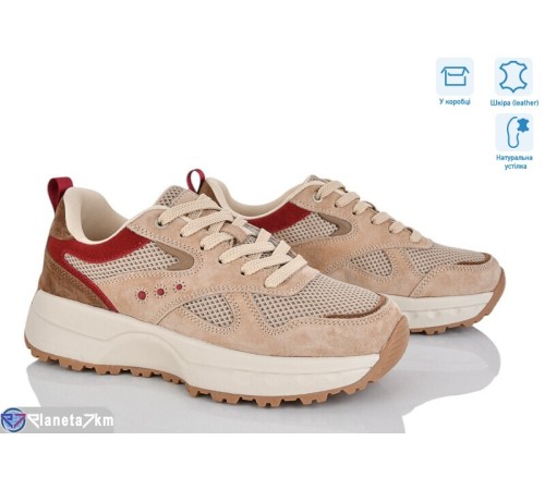 Кросівки жіночі на весну/осінь (8 пар р.36-41) бежевий  "Janna"