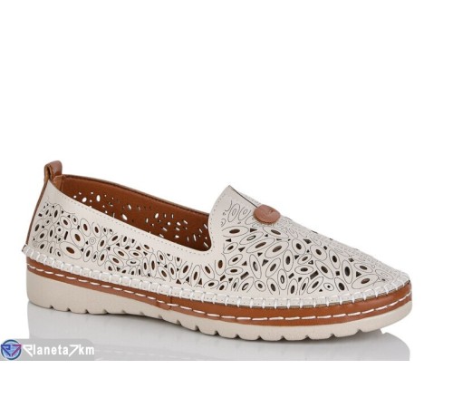 Туфлі жіночі на літо (8 пар р.37-42) бежевий  "ZORINA"