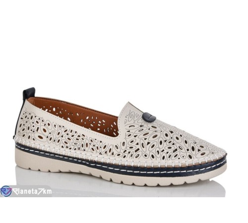 Туфлі жіночі на літо (8 пар р.37-42) бежевий  "ZORINA"