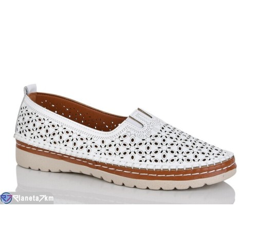 Туфлі жіночі на літо (8 пар р.37-42) білий  "ZORINA"
