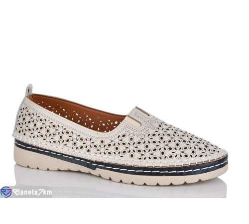 Туфлі жіночі на літо (8 пар р.37-42) бежевий  "ZORINA"