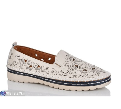 Туфлі жіночі на літо (8 пар р.37-42) бежевий  "ZORINA"