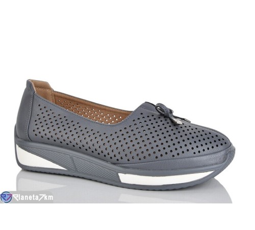 Туфлі жіночі на літо (8 пар р.36-41) сірий  "ZORINA"