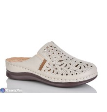 Шлепки жіночі на літо (8 пар р.37-42) бежевий  "ZORINA"