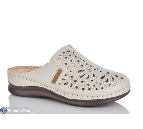 Шлепки жіночі на літо (8 пар р.37-42) бежевий  "ZORINA"