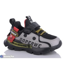 Дитячі кросівки на весну/осінь (8 пар р.26-31) чорний  "Laifakids"