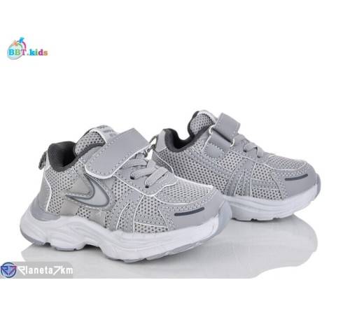 Дитячі кросівки на весну/осінь (8 пар р.21-26) сірий  "BBT"