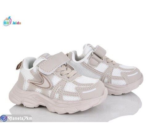 Дитячі кросівки на весну/осінь (8 пар р.21-26) бежевий  "BBT"