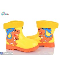 Дитяче гумове взуття на весну/осінь (10 пар р.21-25) жовтий  "BBT"