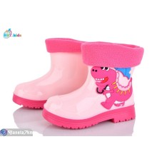 Дитяче гумове взуття на весну/осінь (10 пар р.21-25) рожевий  "BBT"