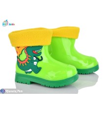 Дитяче гумове взуття на весну/осінь (10 пар р.21-25) зелений  "BBT"
