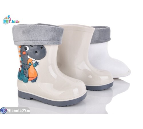 Дитяче гумове взуття на весну/осінь (10 пар р.25-29) бежевий  "BBT"