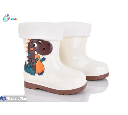 Дитяче гумове взуття на весну/осінь (10 пар р.25-29) бежевий  "BBT"