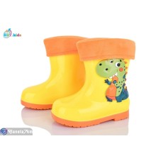 Дитяче гумове взуття на весну/осінь (10 пар р.25-29) жовтий  "BBT"
