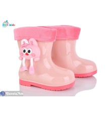 Дитяче гумове взуття на весну/осінь (10 пар р.25-29) рожевий  "BBT"