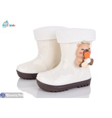 Дитяче гумове взуття на весну/осінь (10 пар р.25-29) бежевий  "BBT"