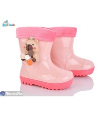 Дитяче гумове взуття на весну/осінь (10 пар р.25-29) рожевий  "BBT"