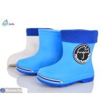 Дитяче гумове взуття на весну/осінь (10 пар р.22-26) синій  "BBT"