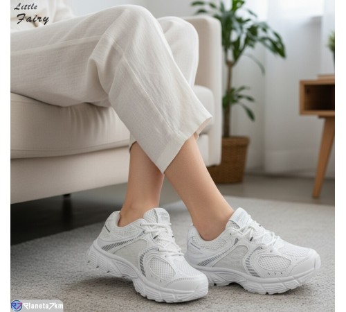 Кросівки жіночі на весну/осінь (8 пар р.36-41) білий  "LOFA"