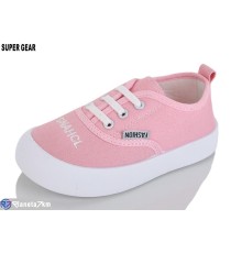 Дитячі кеди на весну/осінь (12 пар р.26-31) рожевий  "Super Gear"