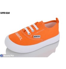 Дитячі кеди на весну/осінь (12 пар р.26-31) оранжевий  "Super Gear"
