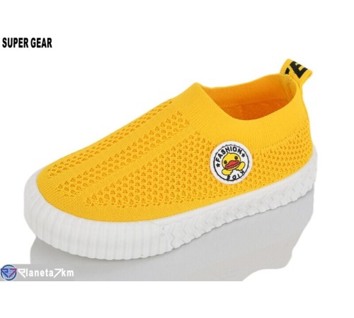 Дитячі кросівки на літо (12 пар р.26-31) жовтий  "Super Gear"