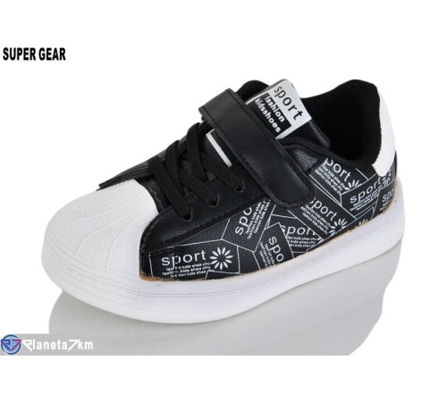Дитячі кросівки на весну/осінь (8 пар р.25-30) чорний  "Super Gear"
