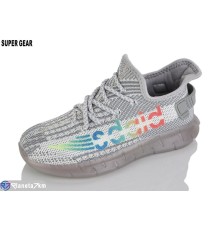 Дитячі кросівки на літо (10 пар р.28-32) сірий  "Super Gear"