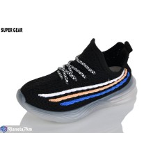 Дитячі кросівки на літо (12 пар р.26-31) чорний  "Super Gear"