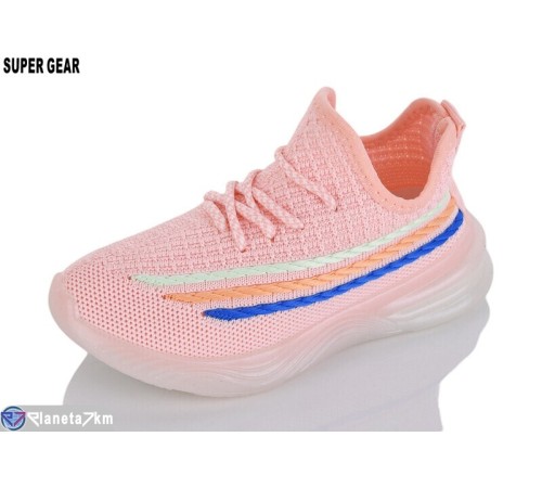 Дитячі кросівки на літо (12 пар р.26-31) рожевий  "Super Gear"