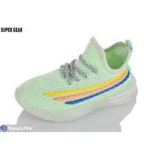 Дитячі кросівки на літо (12 пар р.26-31) зелений  "Super Gear"