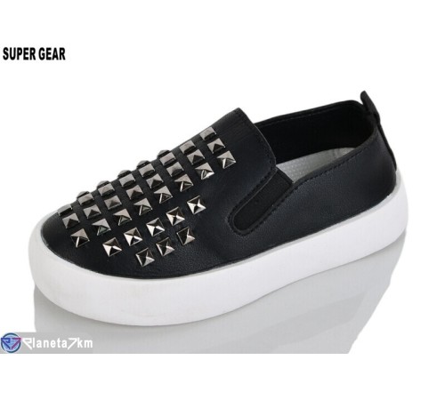 Сліпони дитячі на весну/осінь (10 пар р.27-31) чорний  "Super Gear"