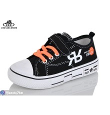 Дитячі кеди на весну/осінь (12 пар р.27-32) чорний  "Jibukang"