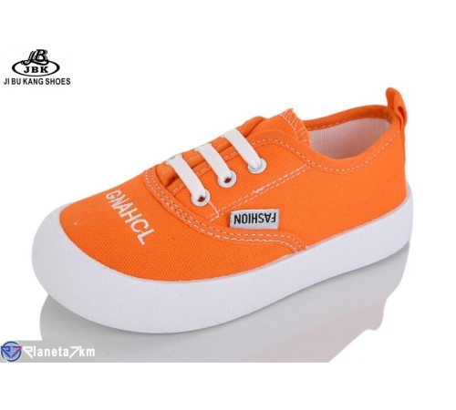Дитячі кеди на весну/осінь (12 пар р.26-31) оранжевий  "Jibukang"