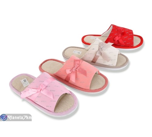 Тапки жіночі на весну/осінь (12 пар р.36-41) мікс  "LUXORIS"