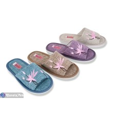 Тапки жіночі на весну/осінь (12 пар р.36-41) мікс  "LUXORIS"