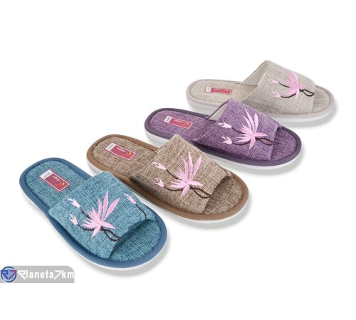 Тапки жіночі на весну/осінь (12 пар р.36-41) мікс  "LUXORIS"