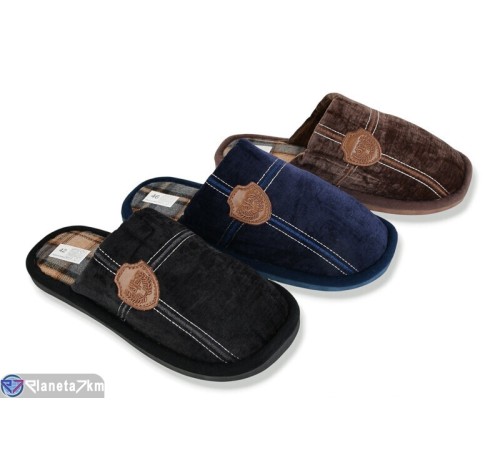 Тапки чоловічі на весну/осінь (12 пар р.41-46) мікс  "LUXORIS"